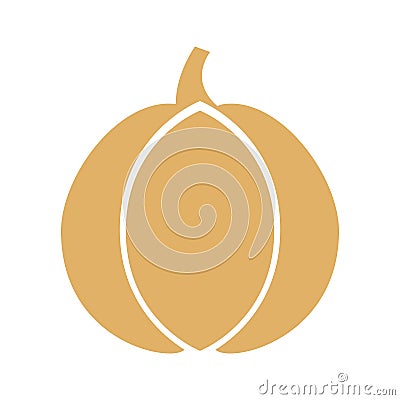 Garlic fresh vegetable icon Vector Illustration