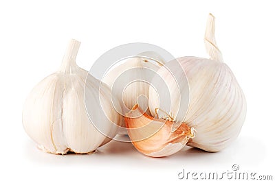 Garlic herb ingredient Stock Photo