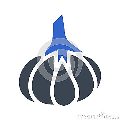Garlic Icon Vector Illustration