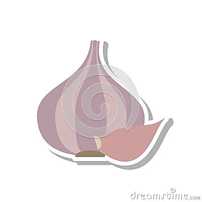 Garlic icon Vector Illustration