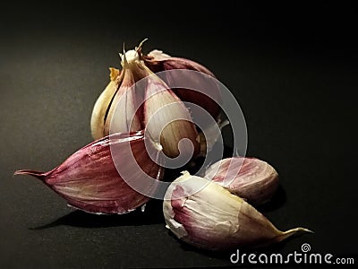 Garlic original - no edit only a little sharpness Stock Photo