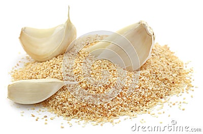 Garlic powder Stock Photo