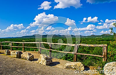 Garner state park overlook Texas Hill Country Stock Photo