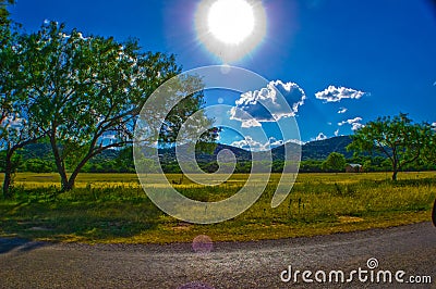 Garner State Park Texas Hill Country Sunny Summer Bliss Stock Photo