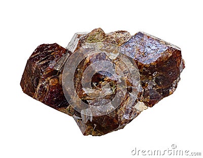 Garnet Crystals Stock Photo