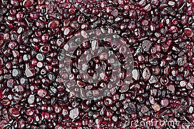 Garnet stone texture background Stock Photo