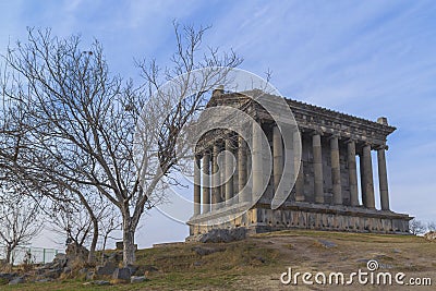 Garni Pagan Temple, the hellenistic temple in Republic of Armenia Stock Photo