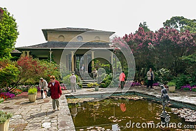 Garnish Island, Ireland - JULY 03, 2005: Beautiful Gardens of Garnish Island near Glengarriff village on the south west coast of Editorial Stock Photo