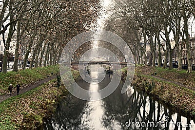 Garonne River in Toulouse, France Editorial Stock Photo