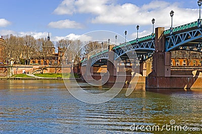 Garonne in Toulouse Stock Photo