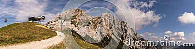 Gartnerkofel Panorama in the Carnic Alps Stock Photo