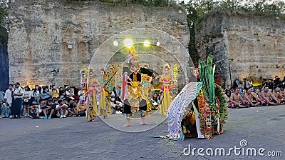 Garuda Wisnu Kencana in Kecak Dance Editorial Stock Photo