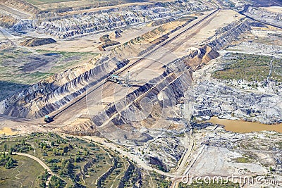 Garzweiler brown coal pit mine Editorial Stock Photo