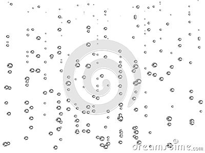 Gas bubbles Cartoon Illustration