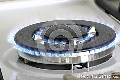 Gas burner Stock Photo