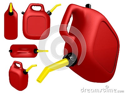 Gas can Stock Photo