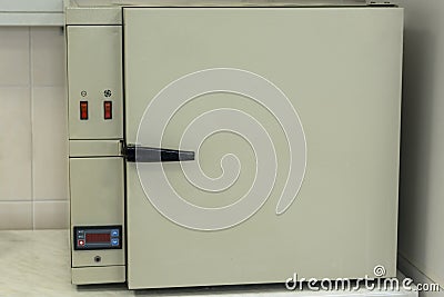 Gas chromatograph, a device for analyzing complex gas substances by differentiating Stock Photo
