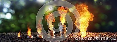 Gas Crisis - Expensive Energy Concept Stock Photo