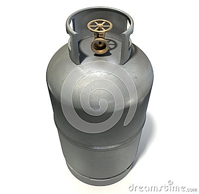 Gas Cylinder Stock Photo