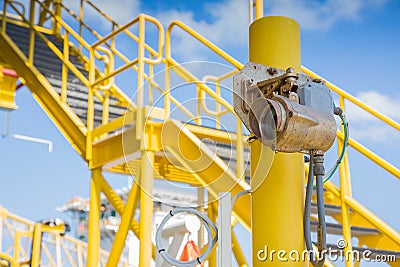 Gas detector infared type for monitor and detect gas leak Stock Photo