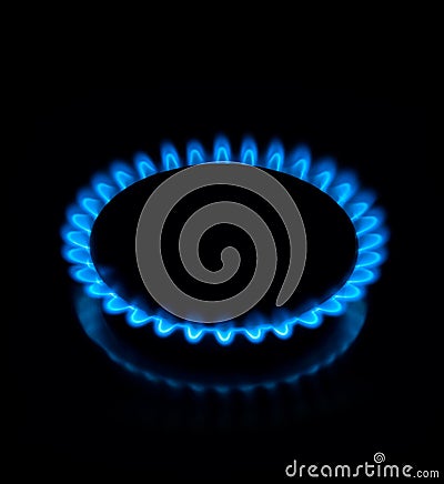 Gas flame Stock Photo