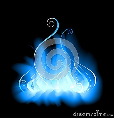 Gas flame Vector Illustration