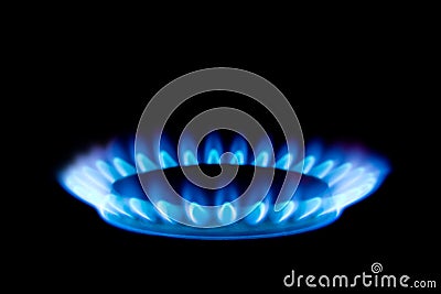 Gas flame Stock Photo