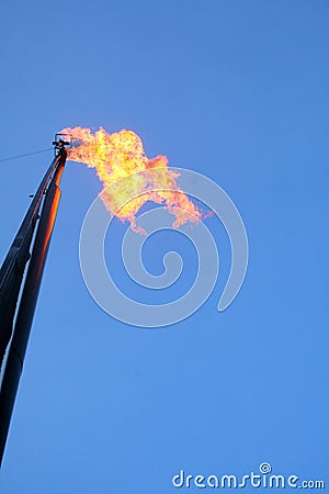 Gas flare Stock Photo