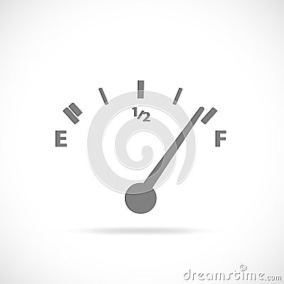 Gas Gage Vector Illustration