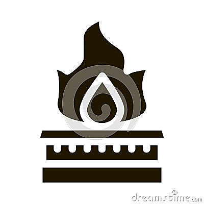 gas in kitchen burner icon vector illustration Vector Illustration