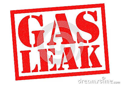 GAS LEAK Stock Photo