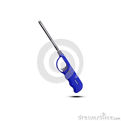 Gas lichter kanon voor fornuis en keuken op witte achtergrond ...