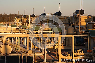 Gas palnt Stock Photo