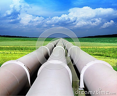 Gas pipe line Stock Photo