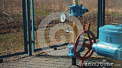 pumping manometer naturgas afgesloten aardgas pompen pijpleiding allmnheten tillfrsel manometern rd ventil pumpa stngd valvola rifornimento intercettazione rossa manometro pompstation