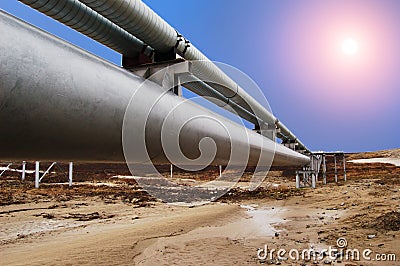 Gas pipeline Stock Photo