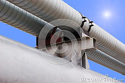 Gas pipeline Stock Photo