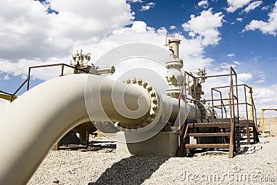 Gas pipeline Stock Photo