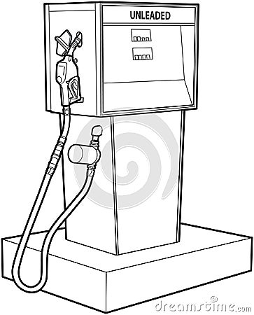 Gas pump Vector Illustration