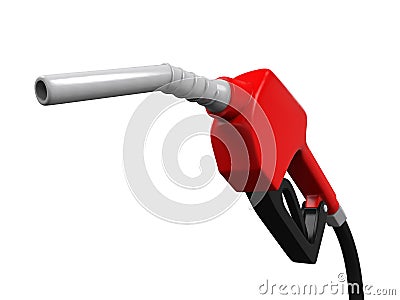 Gas Pump Nozzle Stock Photo