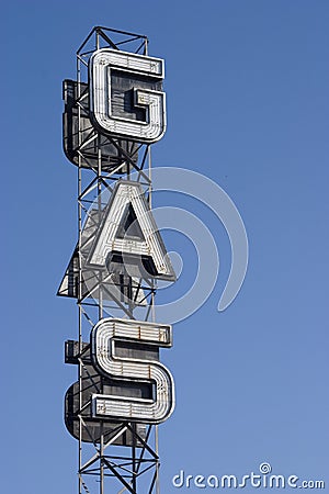 Gas Sign 1 Stock Photo