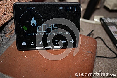 Gas smart meter Editorial Stock Photo