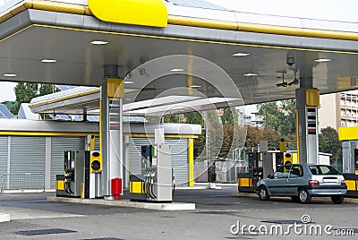 Gas station Stock Photo