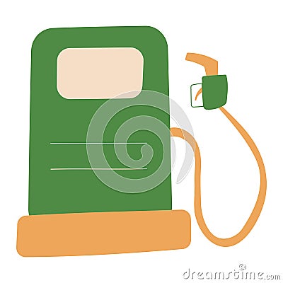 gas station fuel green eco bio icon Vector Illustration