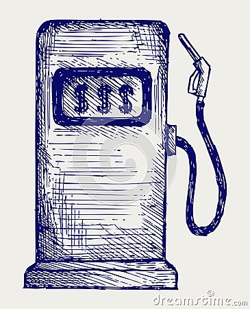 Gas station pump Vector Illustration