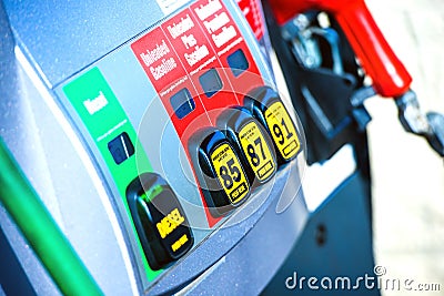 Gas Station Pump Stock Photo