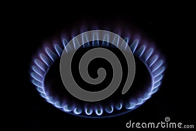 Gas stove Flame Stock Photo