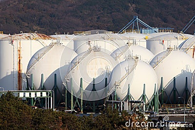 Gas tank Stock Photo