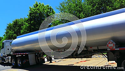 Fuel Tank Truck Stock Photo