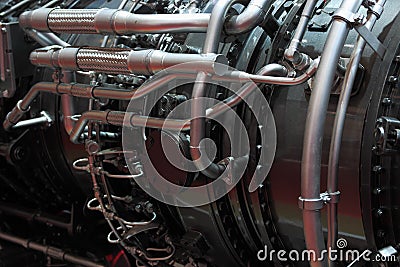 Gas turbine engine Stock Photo